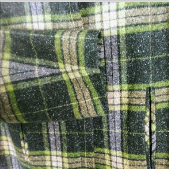 Norton Mcnaughton Wool Blend Jacket Green Plaid 12 - Picture 6 of 8